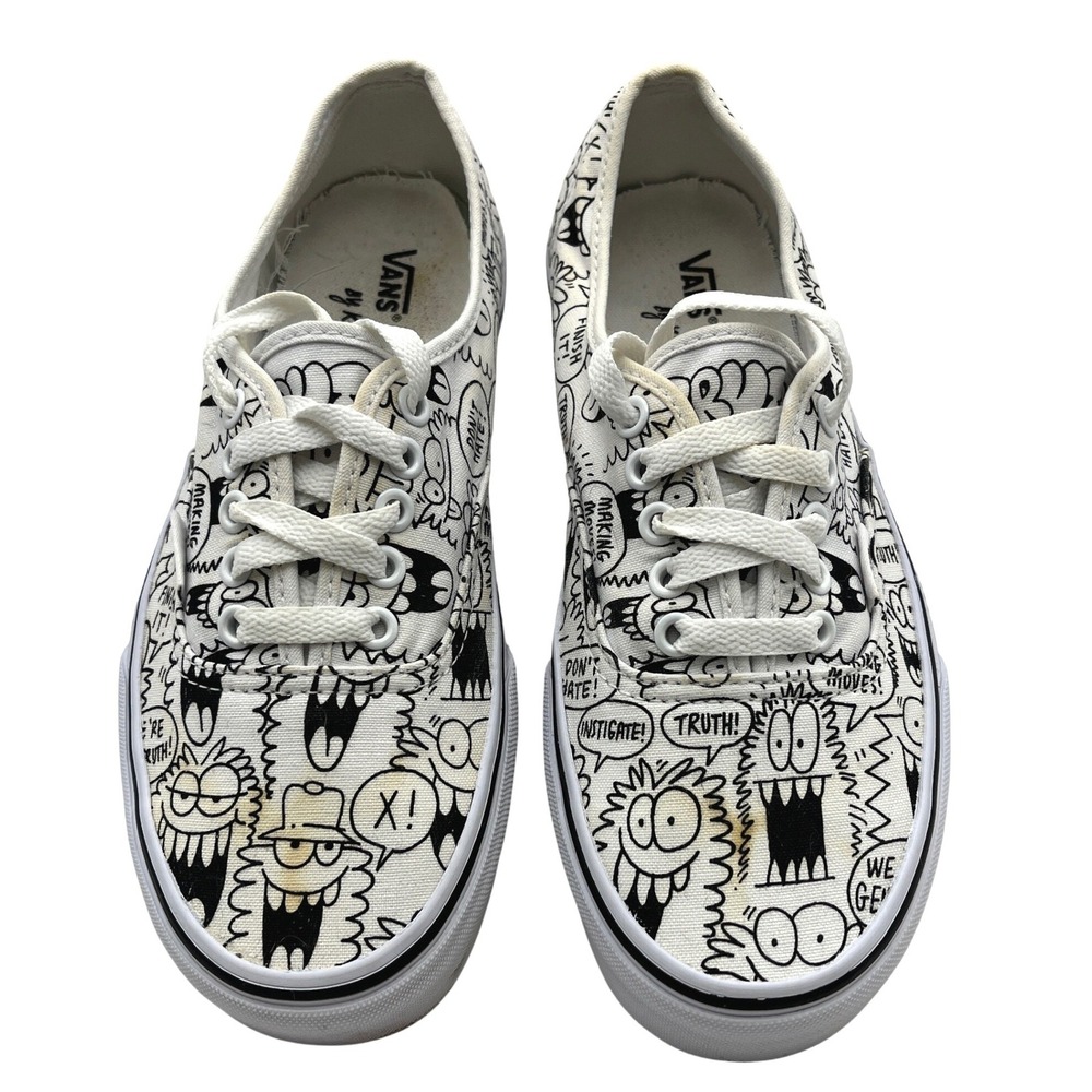 Vans  X Truth Kevin Lyons Authentic Doodle Print Sneakers Womens 8.0 Limited Ed.